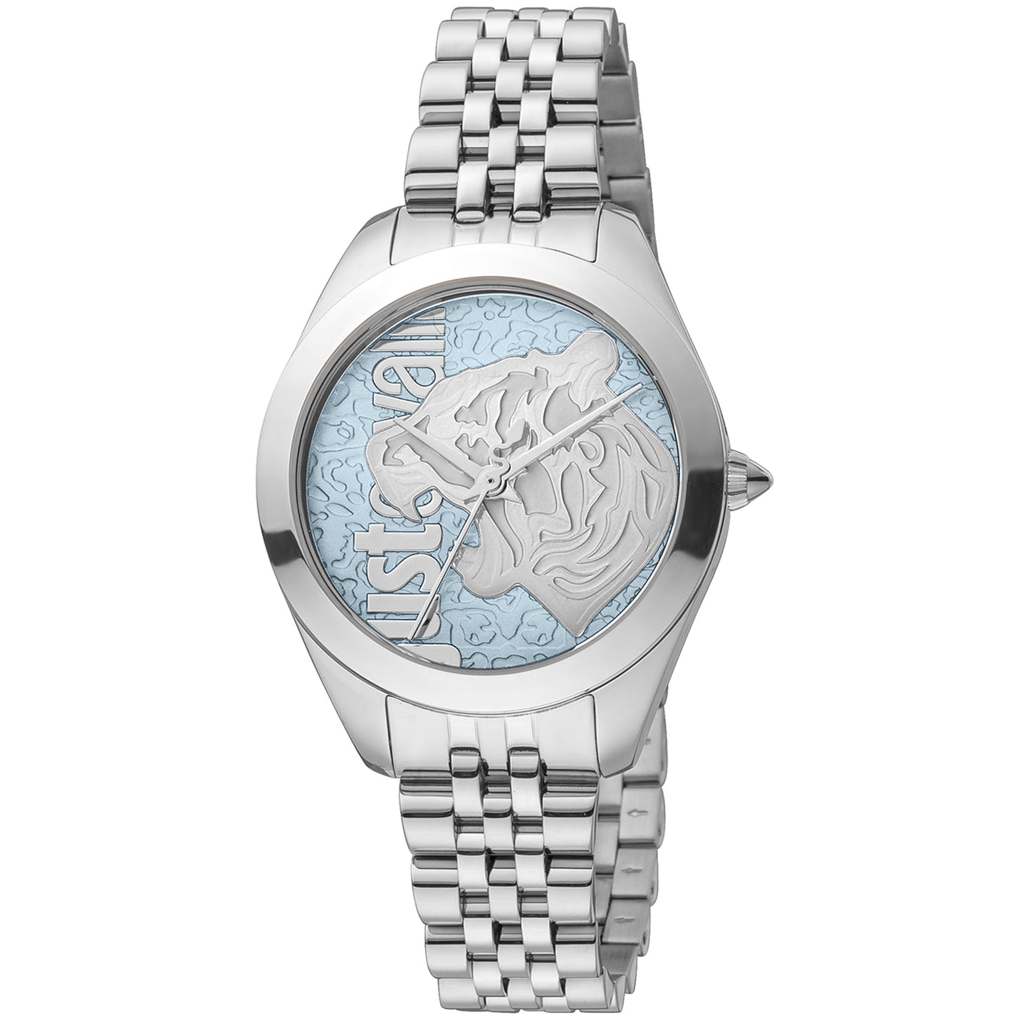 Just Cavalli JC1L210M0135 watch for women with a multicolored dial and stainless steel strap.