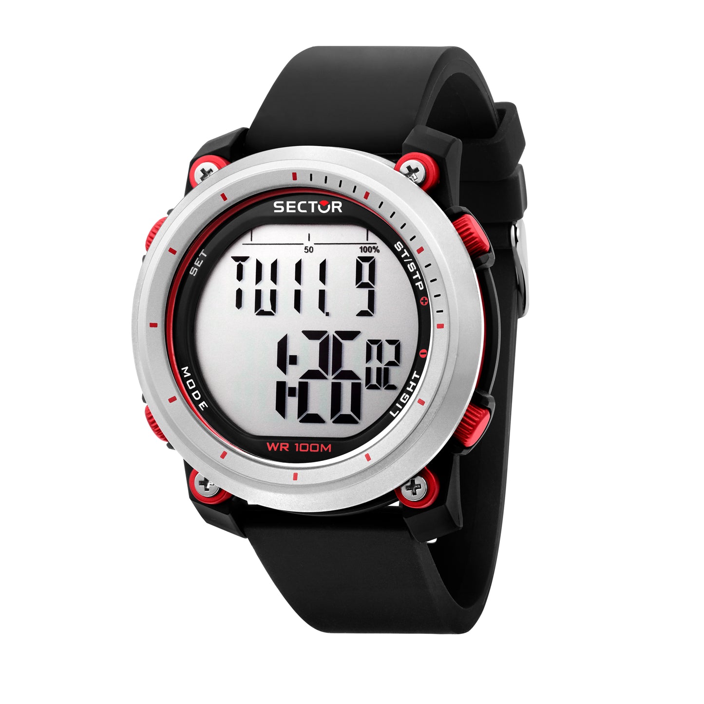 Sector R3251546002 watch for man with a dial and silicone strap.