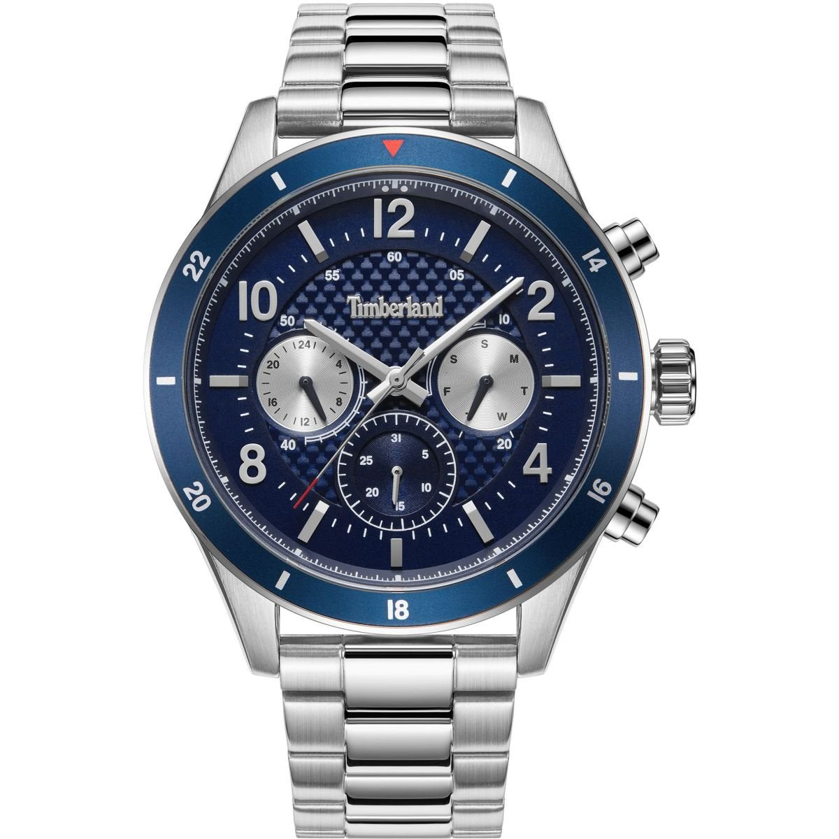 Timberland TDWGK2201005 watch for man with a blue dial and stainless steel strap.