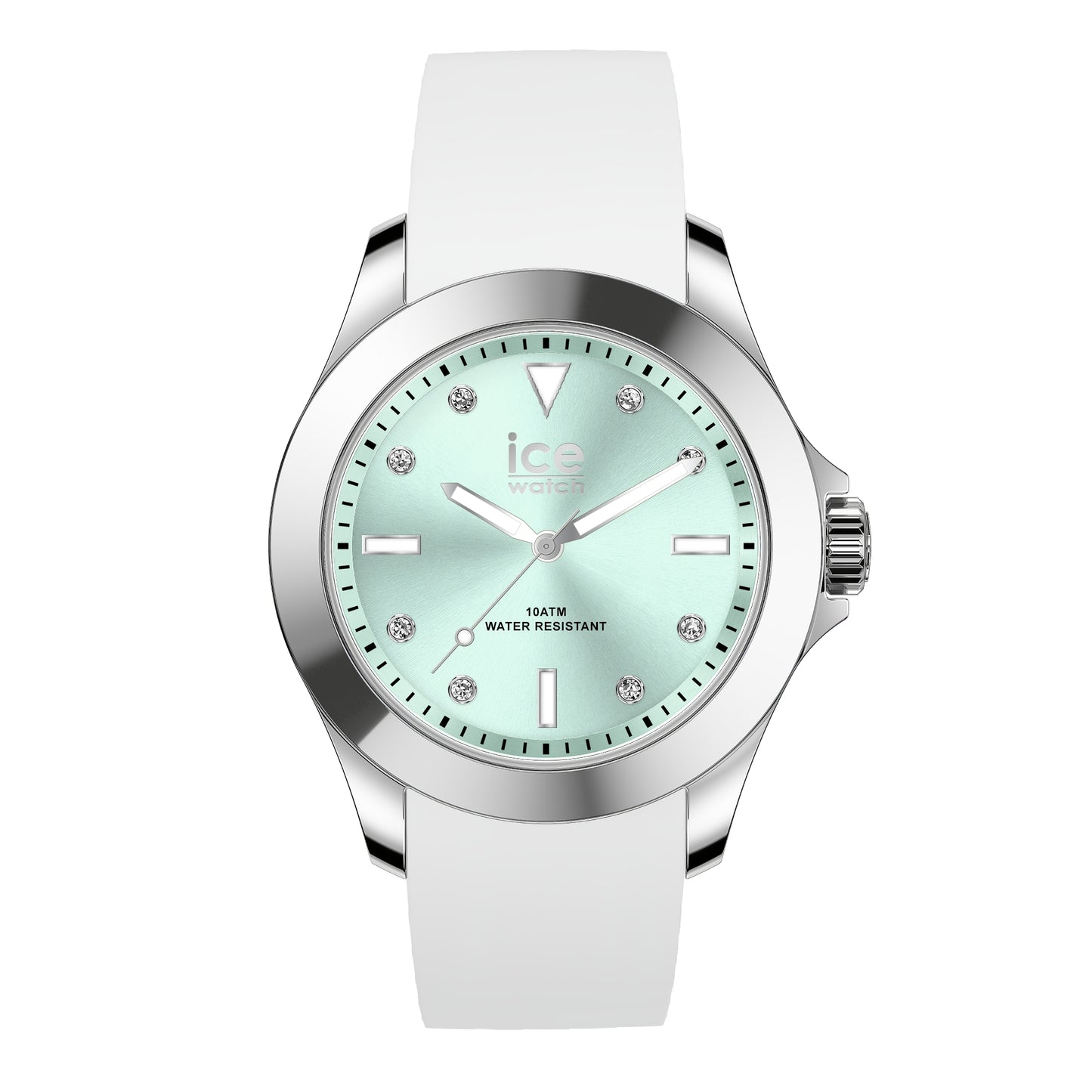 Ice 20381 watch for unisex with a green dial and silicone strap.