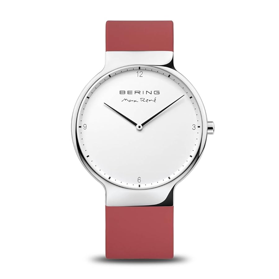 Bering 15540-500 watch for man with a grey dial and silicone strap.