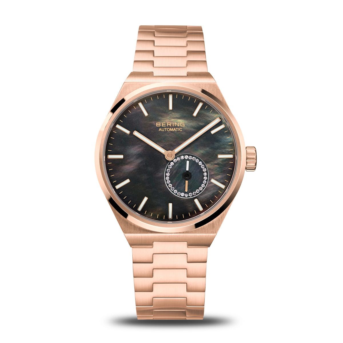 Bering 19435-762 watch for women with a multicolored dial and stainless steel strap.