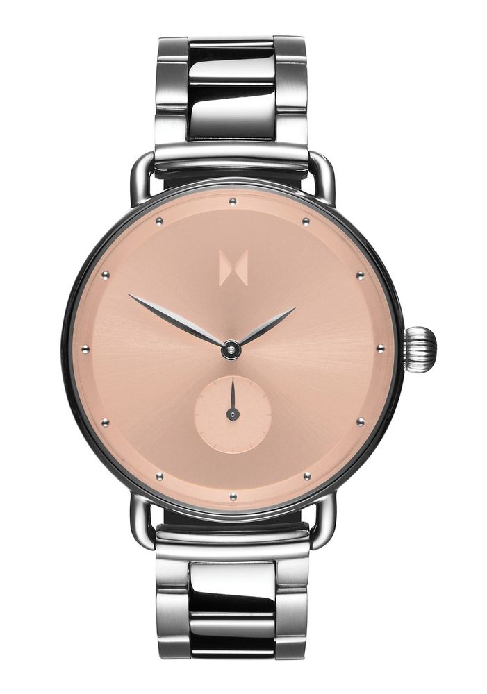 Mvmt D-FR01-S watch for man with a golden dial and stainless steel strap.