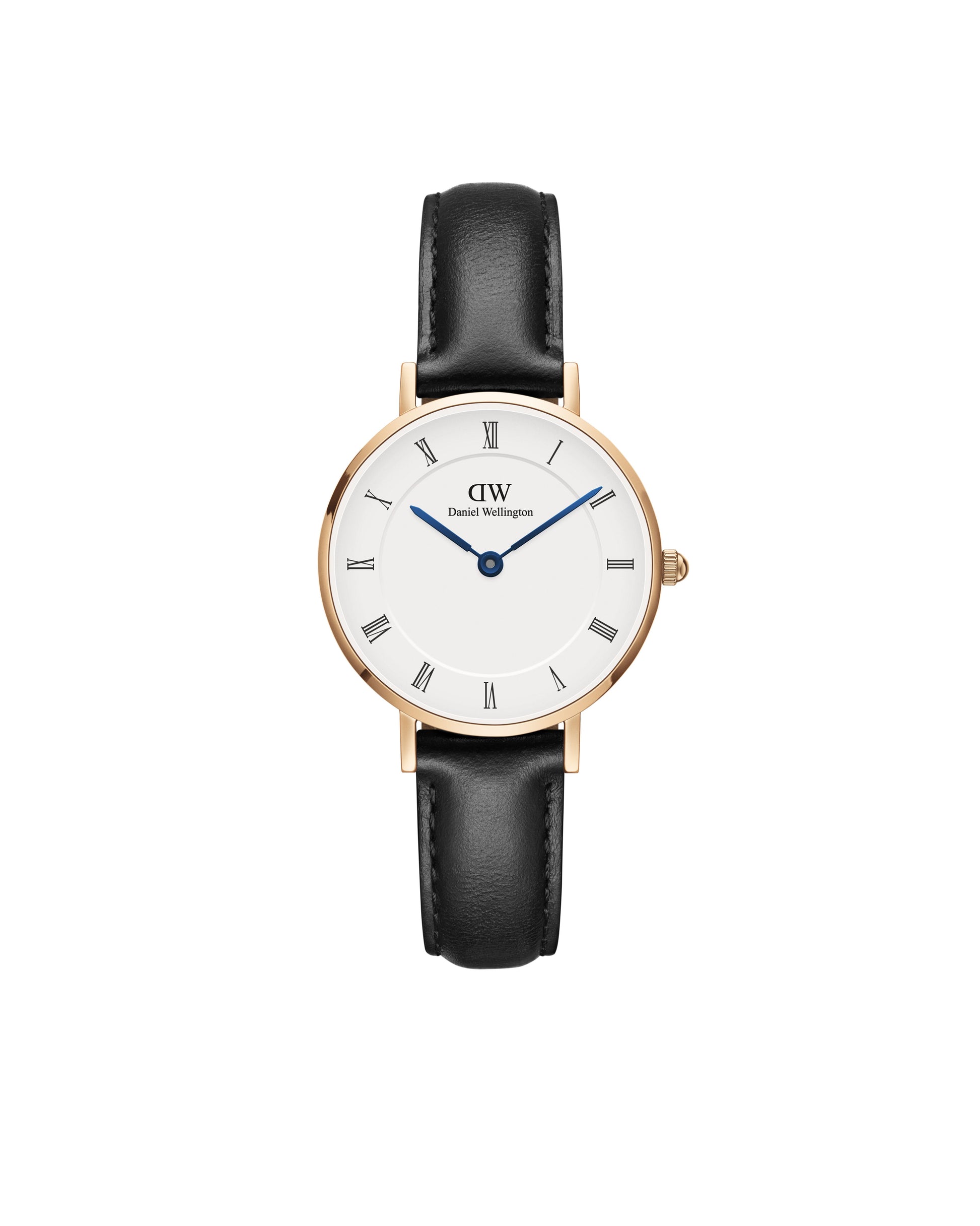 Daniel Wellington DW00100683 watch for women with a white dial and fur strap.
