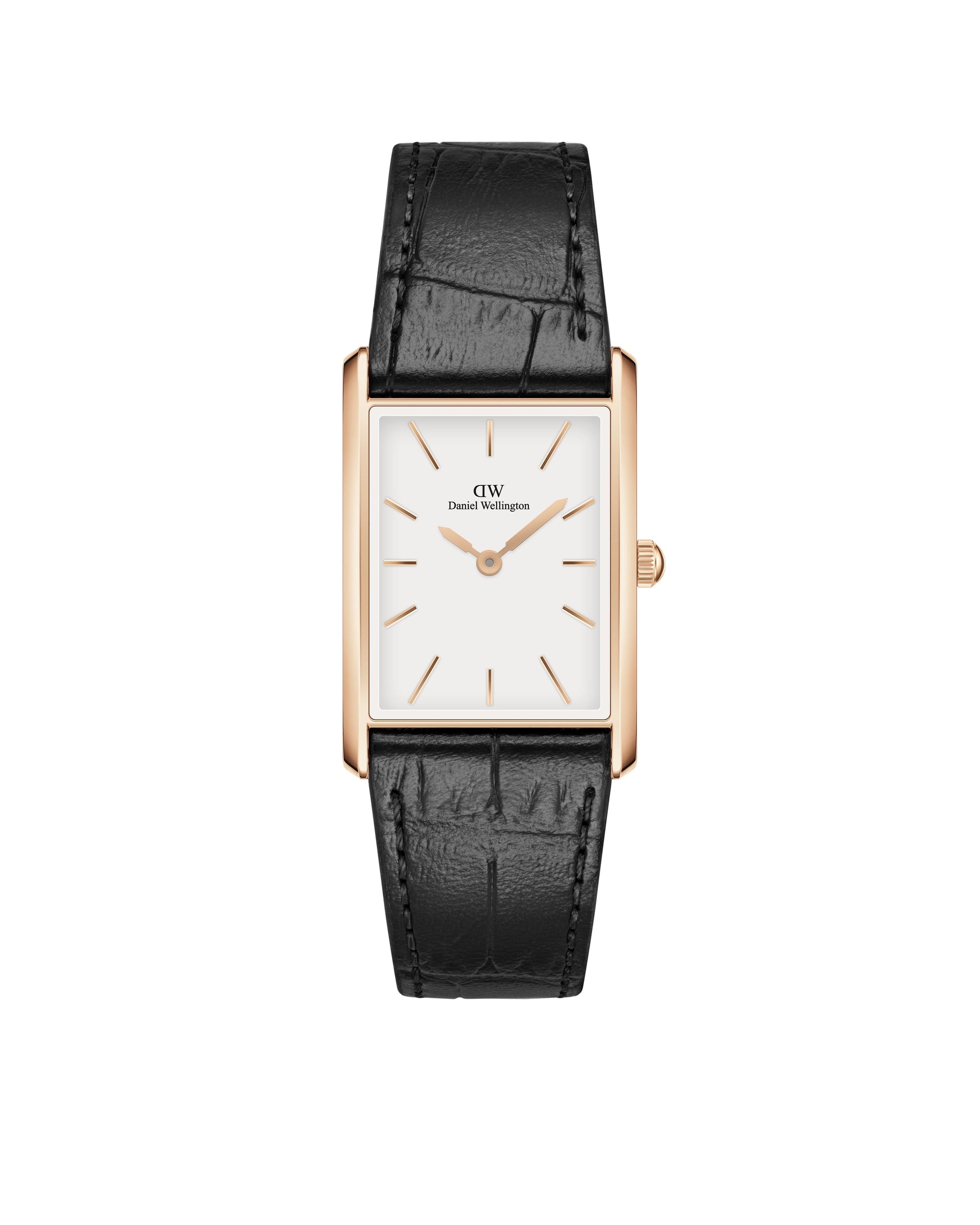 Daniel Wellington DW00100698 watch for women with a white dial and fur strap.
