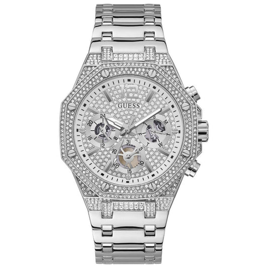 Guess GW0419G1 watch for man with a grey dial and stainless steel strap.