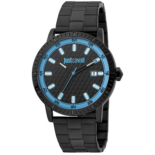 Just Cavalli JC1G216M0075 watch for man with a multicolored dial and stainless steel strap.