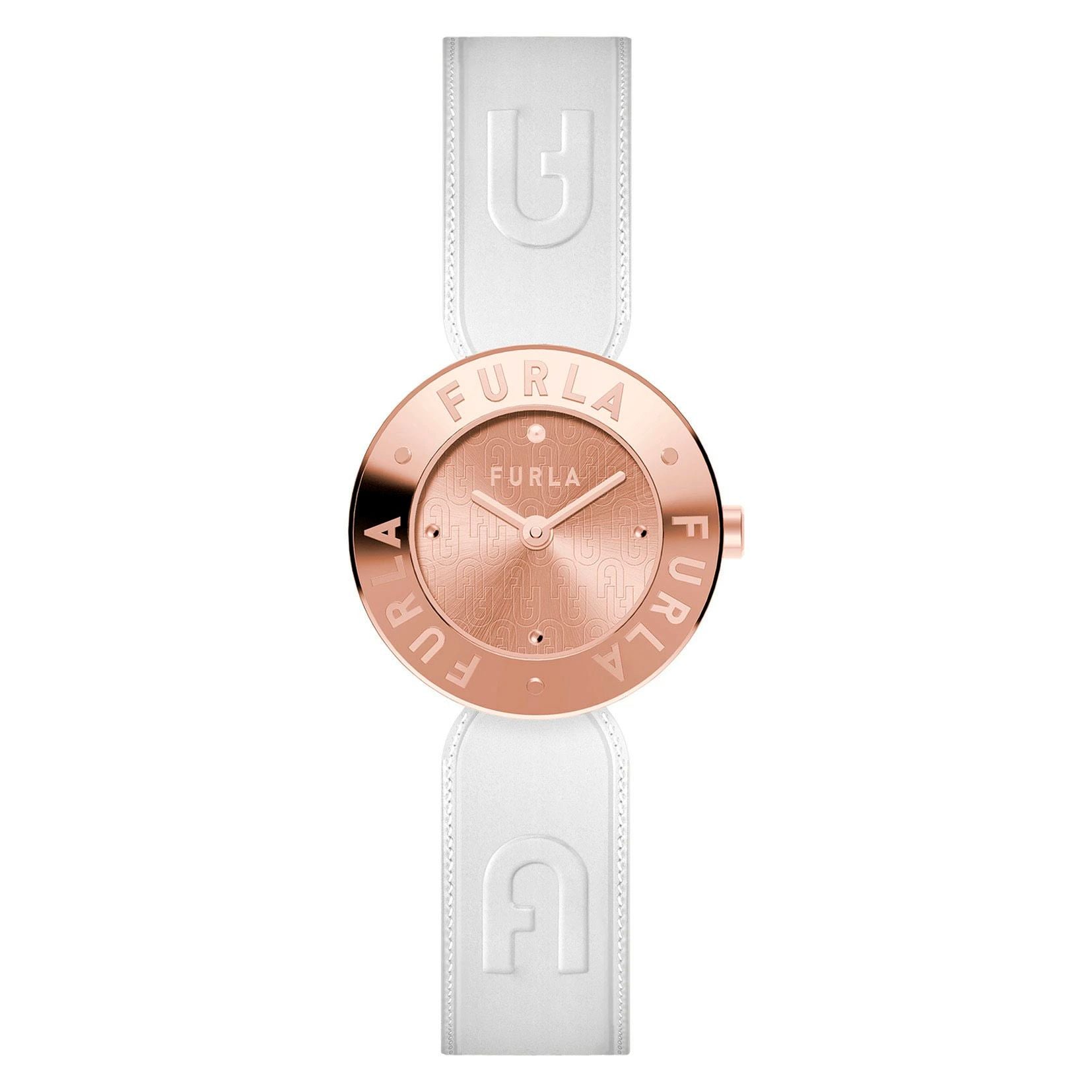 Furla WW00004005L3 watch for women with a pink dial and leather strap.