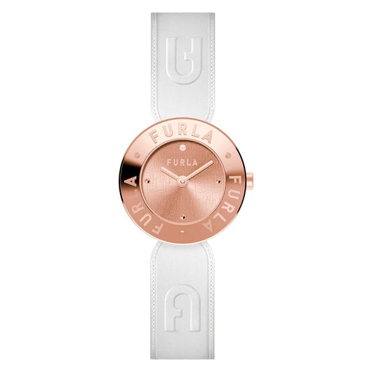 Furla WW00004005L3 watch for women with a pink dial and leather strap.